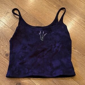 Purusha People Lavender Tie-Dye Tank Top
